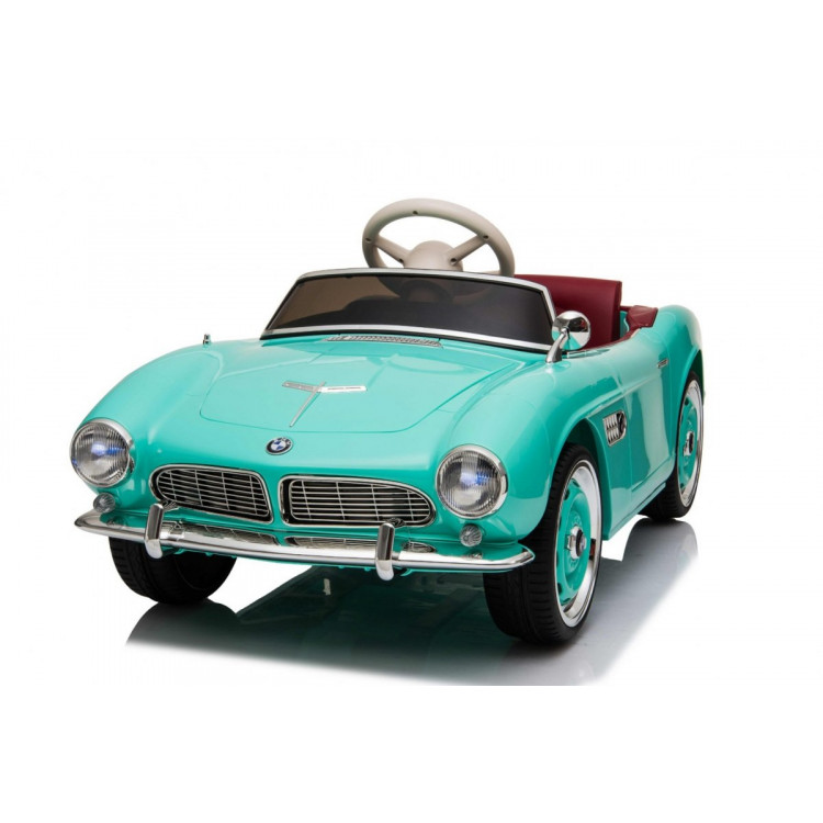 Elektrické autíčko BMW Retro - nelakované - tyrkysové